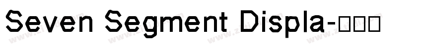 Seven Segment Displa字体转换